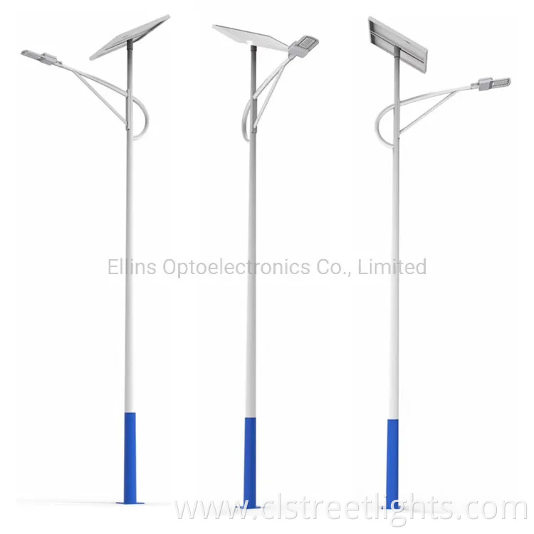 Factory Price Garden Lights All in Two Solar LED Street Light 30W 50W 100W 120W for Public Lighting